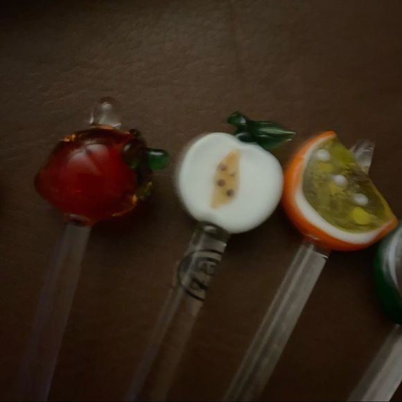 Various Glass drink stirrers and spears 10 Vintage - excellent condition - Picture 7 of 16